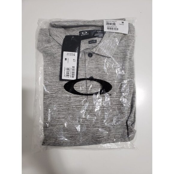 NWT Oakley Soft Grain Polo in‎ White/Gray Size medium - Picture 4 of 7